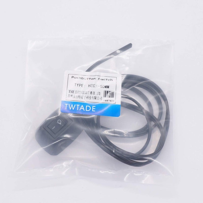 TWTADE Paste Type Car Push Button Switch ON/Off DC12V Surface Mount Water Drop Shape DIY SPST Rocker With 23.6" Cable for Various Lamps and Lanterns H-014-60CM - Image 5