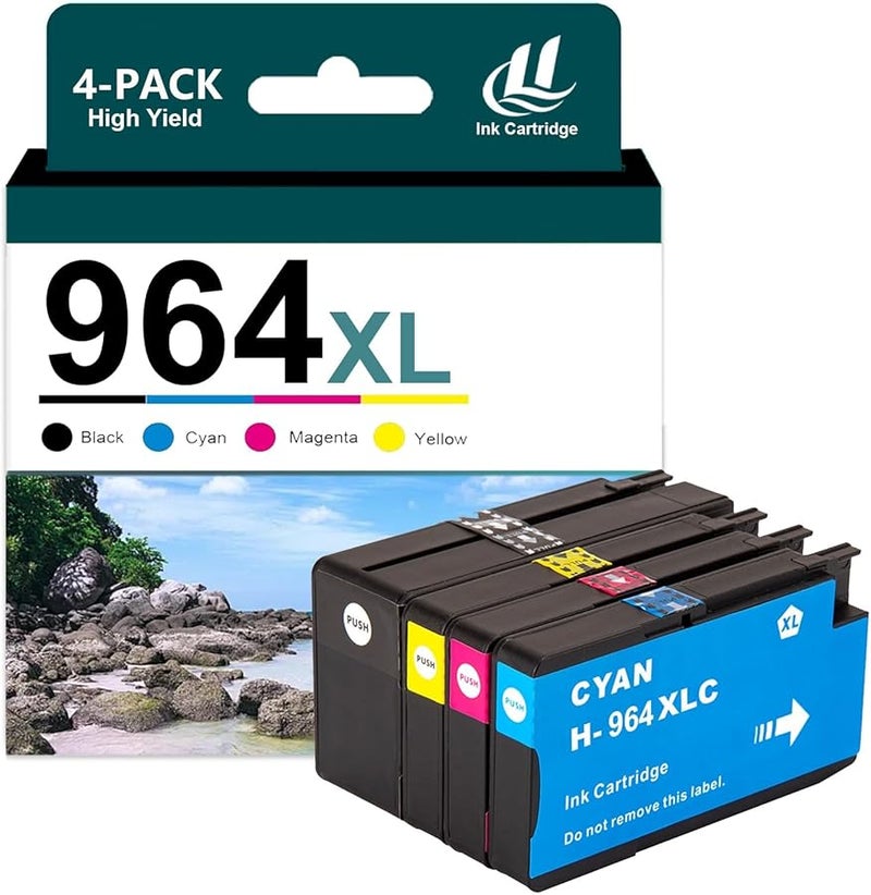 964XL Ink Cartridge Combo Pack Compatible with Multiple OfficeJet Pro Printers - Image 1