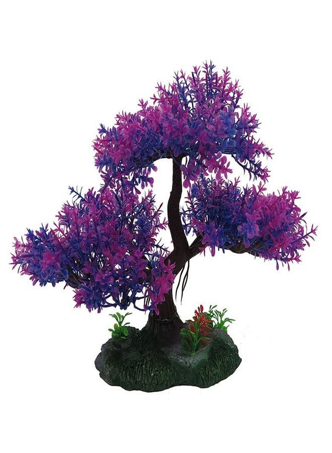 Gingerbread Tropical Fish & Coral Fancy Bonsi Tree's for Freshwater Aquariums (Purple/Pink)