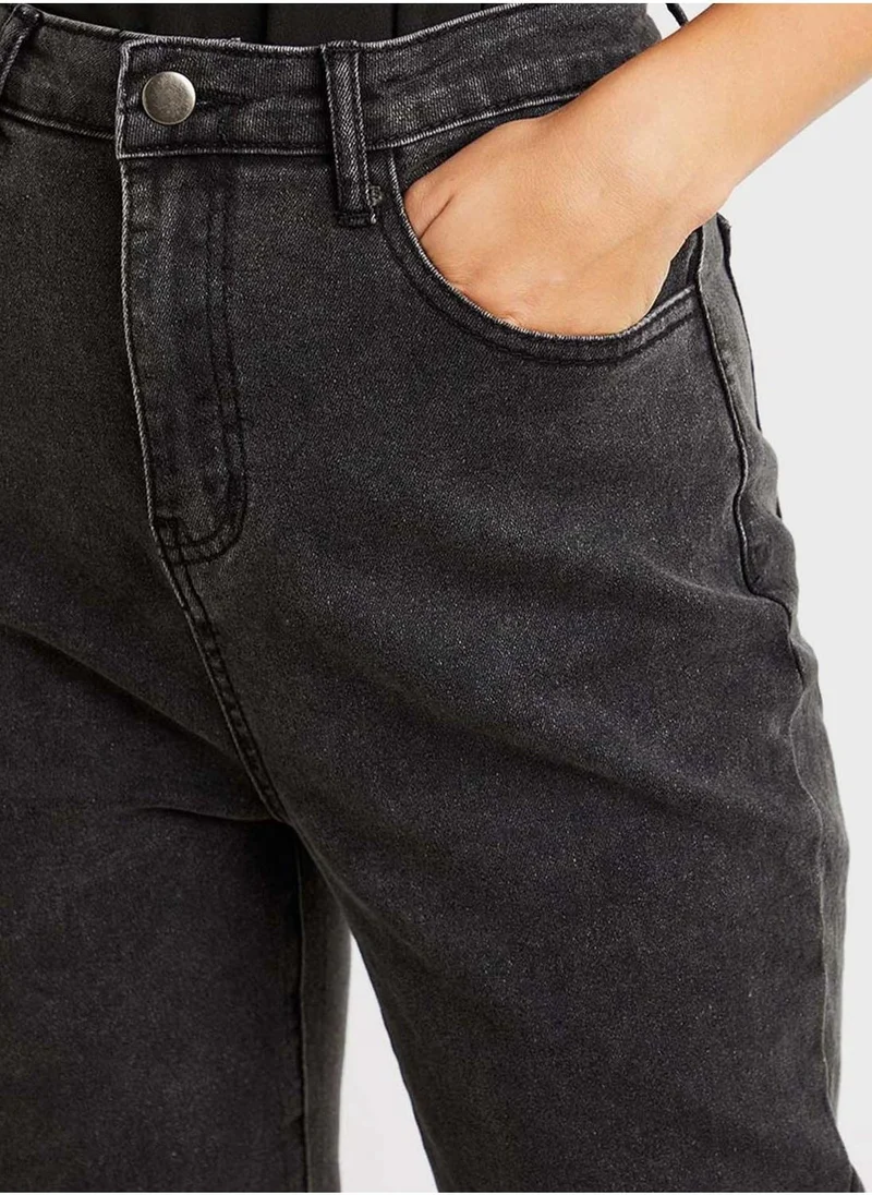 Styli High Waist Mom Jeans