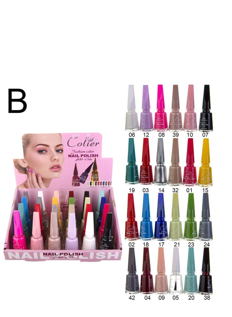 Generic 24pcs nail polish set multicolor  - Image 2