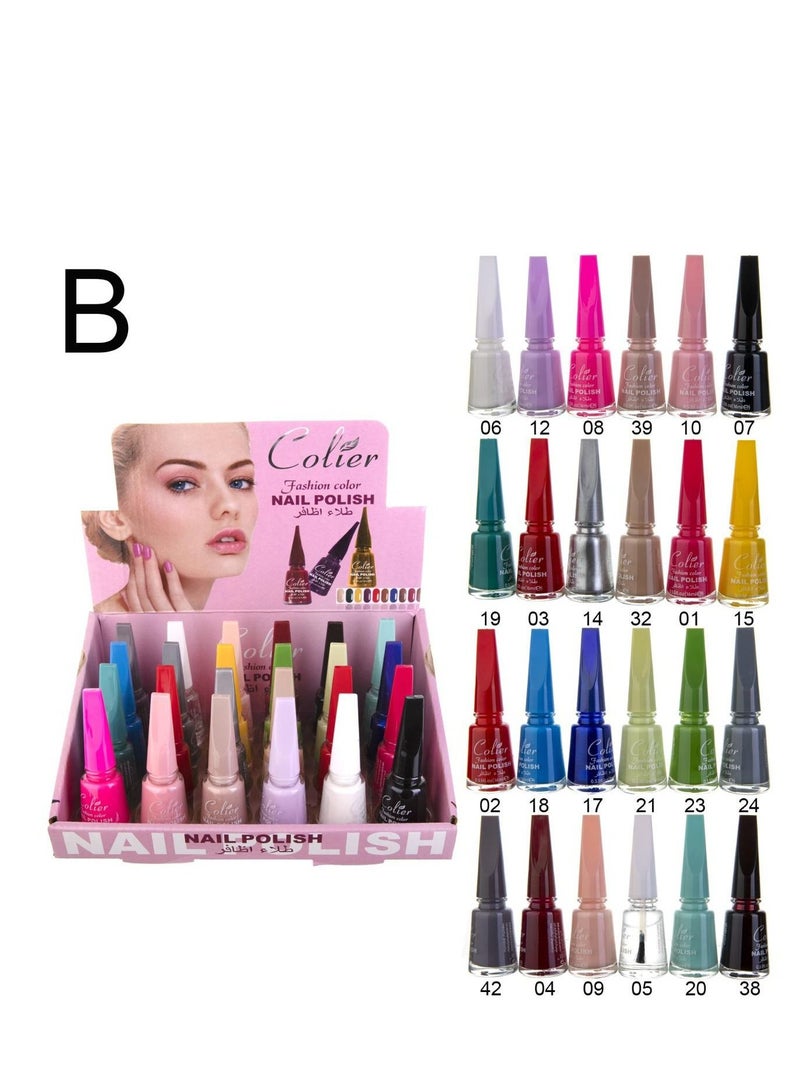 Generic 24pcs nail polish set multicolor  - Image 3