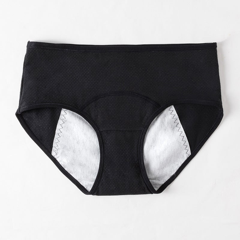 Cotton Antibacterial Leakproof Womens Period Panties Light gray - Image 3
