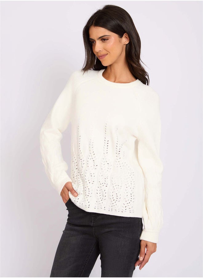 DALYDRESS - Women Regular Fit Pullover - Off White - Image 1