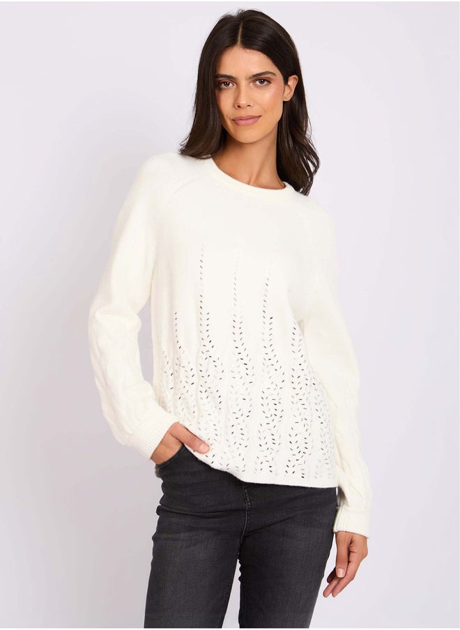 DALYDRESS - Women Regular Fit Pullover - Off White - Image 1