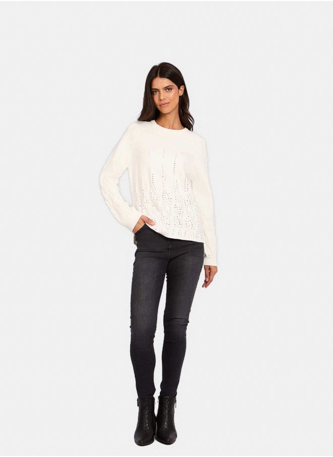DALYDRESS - Women Regular Fit Pullover - Off White - Image 1