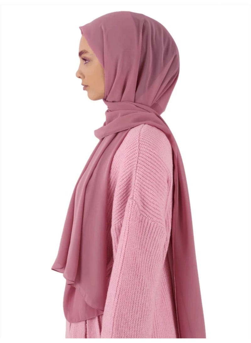 Elegant Soft Pink Hijab – Lightweight & Stylish - Image 1