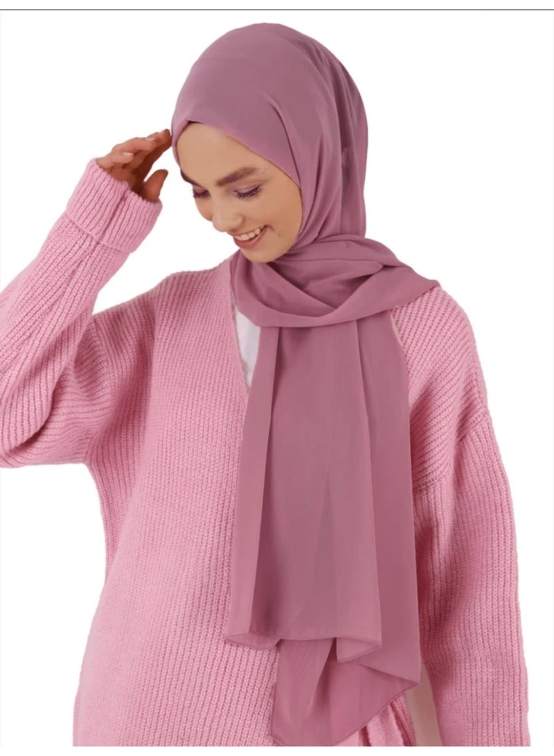 Elegant Soft Pink Hijab – Lightweight & Stylish - Image 3