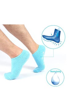 SYOSI Moisturizing Socks and Gloves Set Soft Cotton with Thermoplastic Gel Repair and Heal Eczema Cracked Dry Skin, Gel Lining Infused with Essential Oils and Vitamins  - Image 5