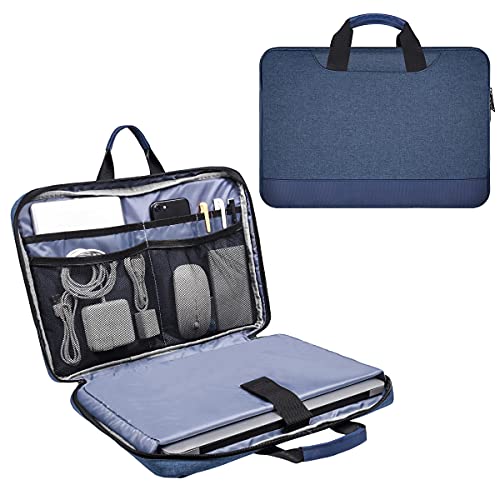 imComor 15.6 Inch Laptop Sleeve Bag, Waterproof Men Women TSA Case for Macbook Pro 16 M4 M3 M2 M1, Acer Aspire E15/Predator, Lenovo Ideapad 1 15.6, HP Envy/Victus 15.6, ASUS Dell 15 Case, Navy Blue - Image 1