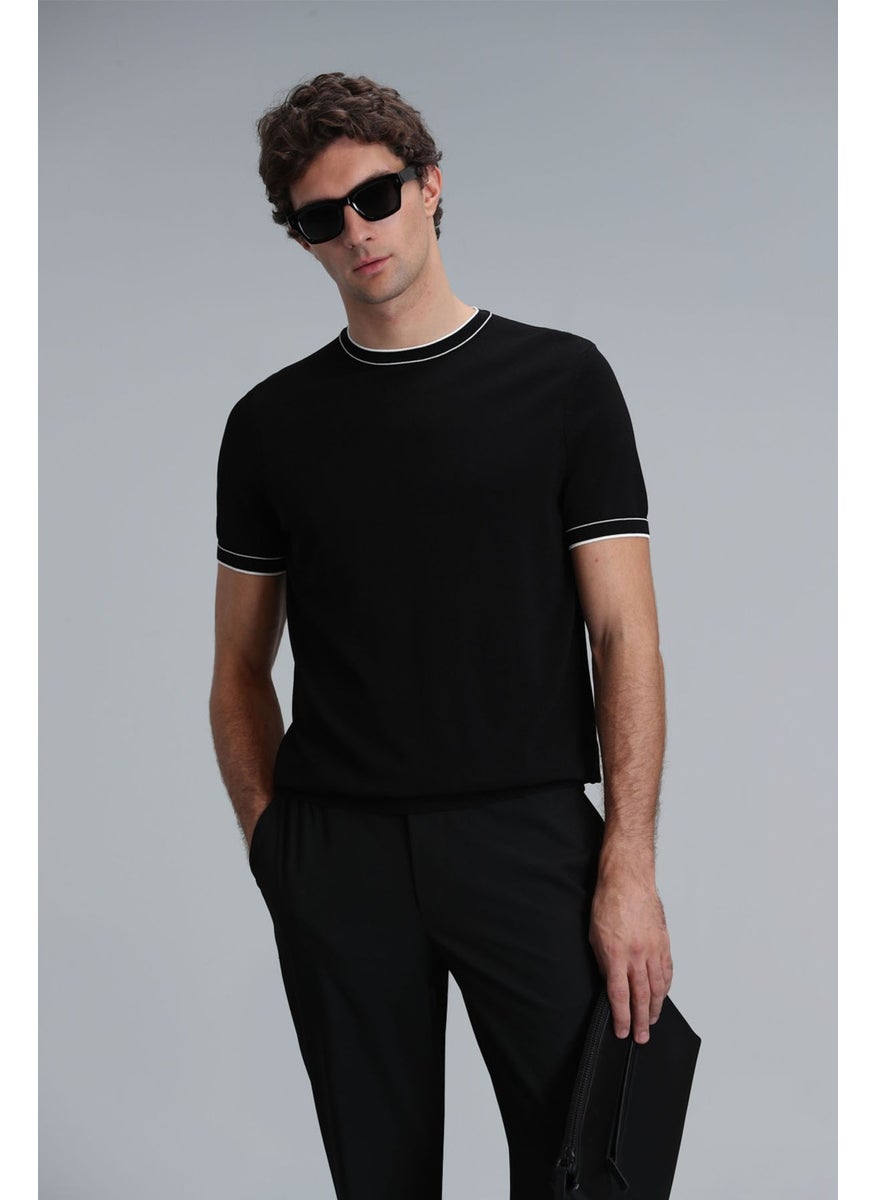 Lufian - Men's Steve Sweater 111090074 Black - Image 1