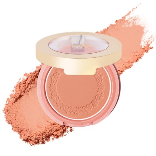 Oulac Peach Blush Makeup Fair Skin Pigmented Powery Blush Korean Style Natural Radiant Look Blendable Buildable blush Light Skin Vegan CrueltyFree 48g 16 Summer Time - Image 2