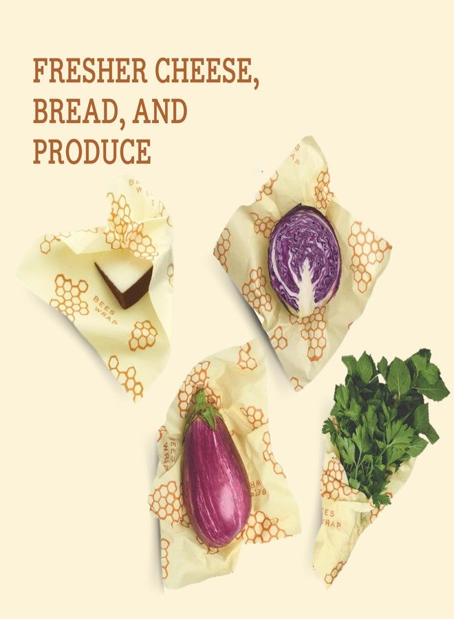 Bee's Wrap Beeswax Wraps for Food - Honeycomb Bread Wrap - Made in USA Reusable Bread Storage Bags - Organic & Eco-Friendly Alternative to Aluminum Foil, Sourdough Bags & Plastic Wrap - Image 5