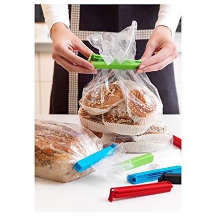 SIVI SIDDHI VINAYAK Creation Plastic Food Snack Bag Pouch Clip Sealer for Keeping Food Fresh for Home Kitchen Camping Snack Seal Sealing Bag Clips MultiColor Pack of 18 - Image 4