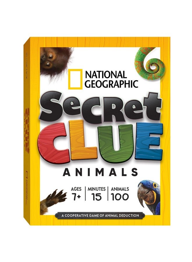 National Geographic: Secret Clue Animals - Card Game for Kids 7 & Up - Fun & Cooperative Board Games for The for Girls & Boys Ages 7, 8, 9, 10 - Image 1