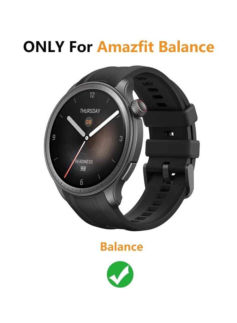 Compatible with Amazfit Balance Strap for Women and Men 22 Mm Quick Release Silicone Clasp Stainless Steel Replacement Strap for Amazfit Balance A2286 - Image 2