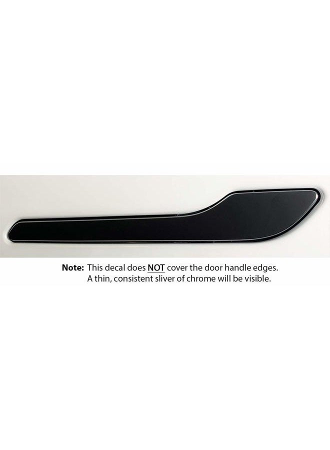 Custom Cut Graphics Door Handle Wrap for Tesla Model 3/Y (Matte Black) - Image 3