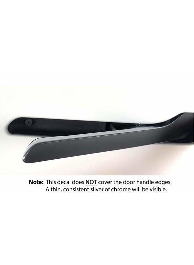 Custom Cut Graphics Door Handle Wrap for Tesla Model 3/Y (Matte Black) - Image 2