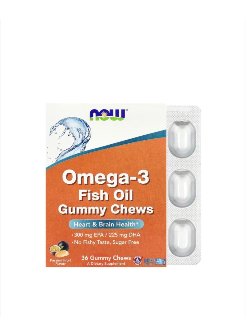 NOW OMEGA-3 FISH OIL GUMMY CHEWS 36 S