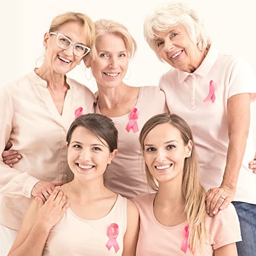 Biubee 80pcs Breast Cancer Awareness Accessories Pins- Breast Cancer Pink Ribbon Pins Gifts for Women Charity Event Fundraising Survivor Campaign Favors Supplies - Image 4