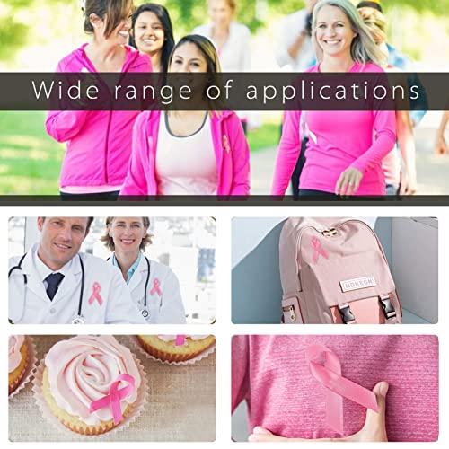 Biubee 80pcs Breast Cancer Awareness Accessories Pins- Breast Cancer Pink Ribbon Pins Gifts for Women Charity Event Fundraising Survivor Campaign Favors Supplies - Image 5