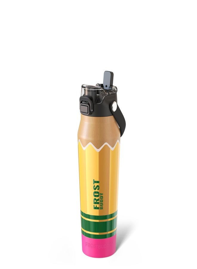 Frost Buddy 24oz Insulated Water Bottle with Straw & Chug Lid | Leak-Proof Stainless Steel | 24-Hours Cold | Sweat-Proof, Cup Holder Friendly | Ideal for Gym, Travel, Sports & Everyday Hydration - Image 1