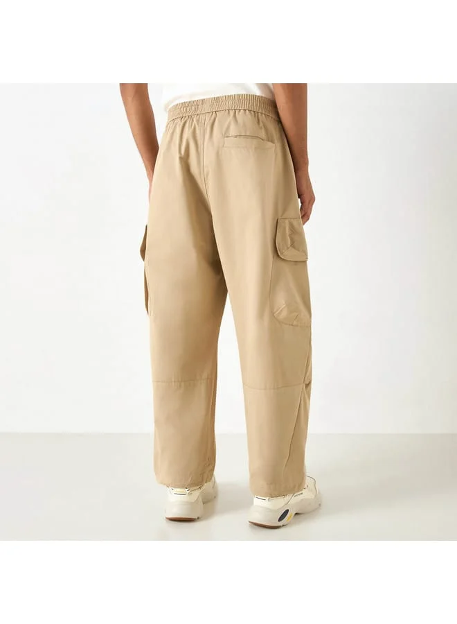 Lee Cooper Lee Cooper Solid Cargo Pants with Pockets