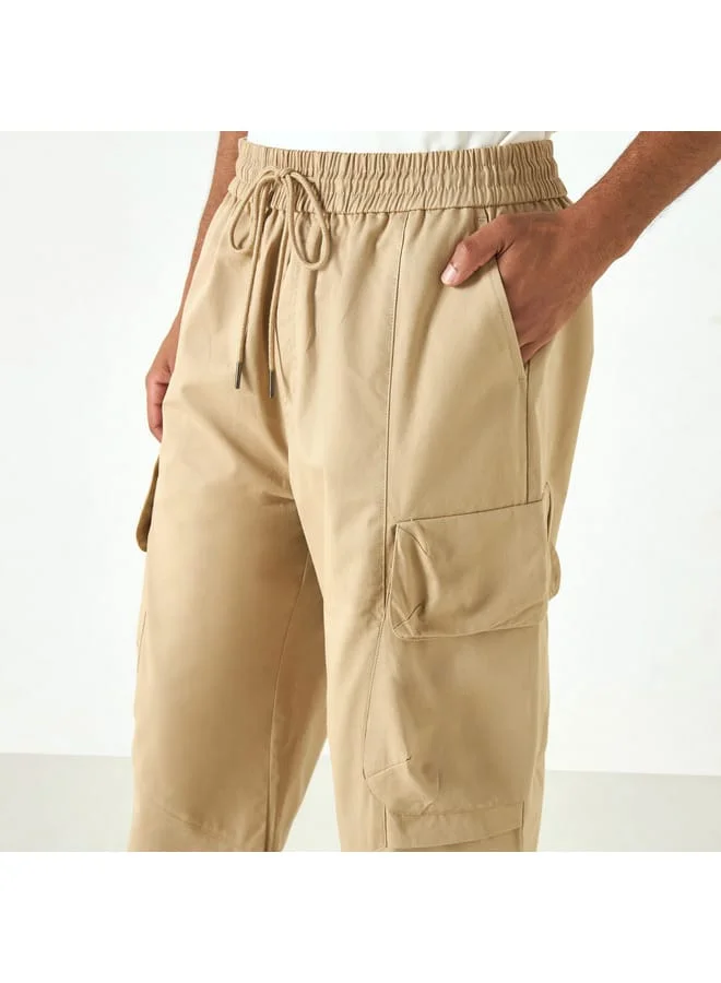 Lee Cooper Lee Cooper Solid Cargo Pants with Pockets