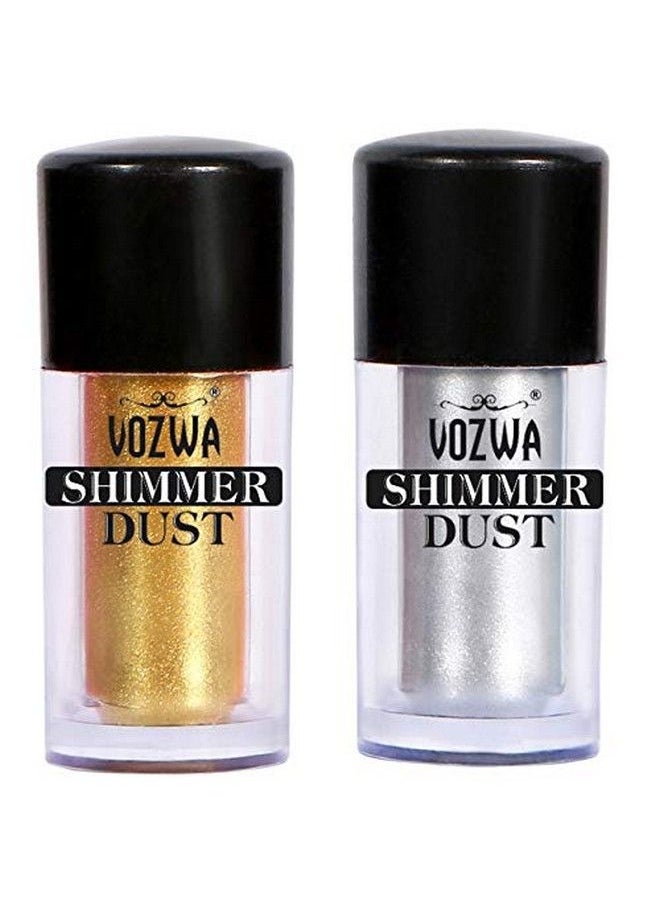 Vozwa Eyeshadow Shimmer Dust Shimmery Finish (Golden & Silver 10G)  - Image 1