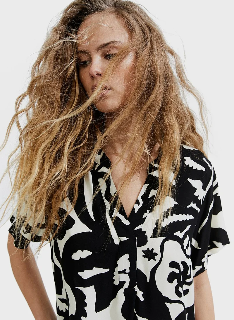 H&M Abstract Print Tunic