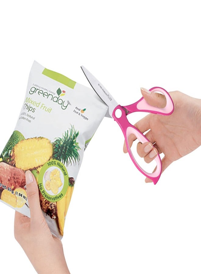 بلاس مقص PLUS Fit Cut Curve Scissers 8 بوصة وردي - Image 4