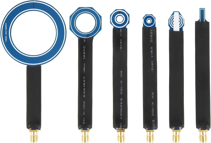 Near - Field Magnetic Field Probes Set, 6Pcs Test Antennas, Female, Double - Sided PCB 1.5 Oz Copper, Tin Spraying, Precise Radiation Detection for Electronic - Image 1