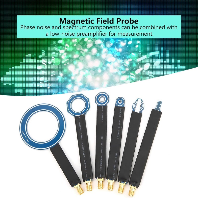 Near - Field Magnetic Field Probes Set, 6Pcs Test Antennas, Female, Double - Sided PCB 1.5 Oz Copper, Tin Spraying, Precise Radiation Detection for Electronic - Image 3