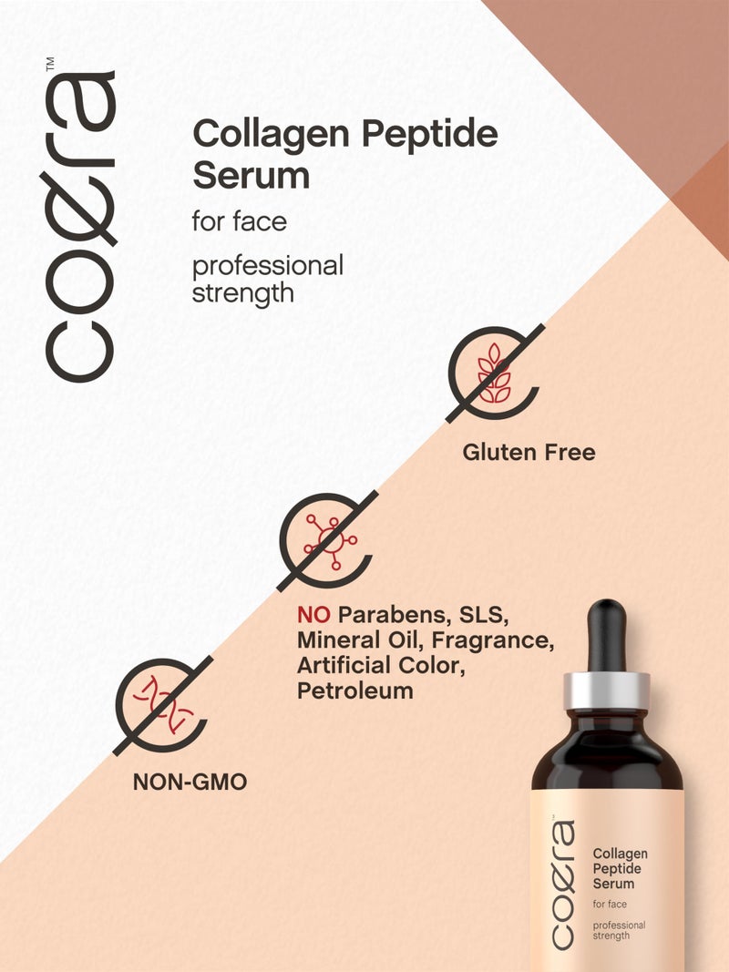 Coera Collagen Peptides | 4 fl oz | Face Serum with Verisol | Professional Strength Formula for Women | Free of Parabens, SLS, & Fragrances | Packaging May Vary - Image 3