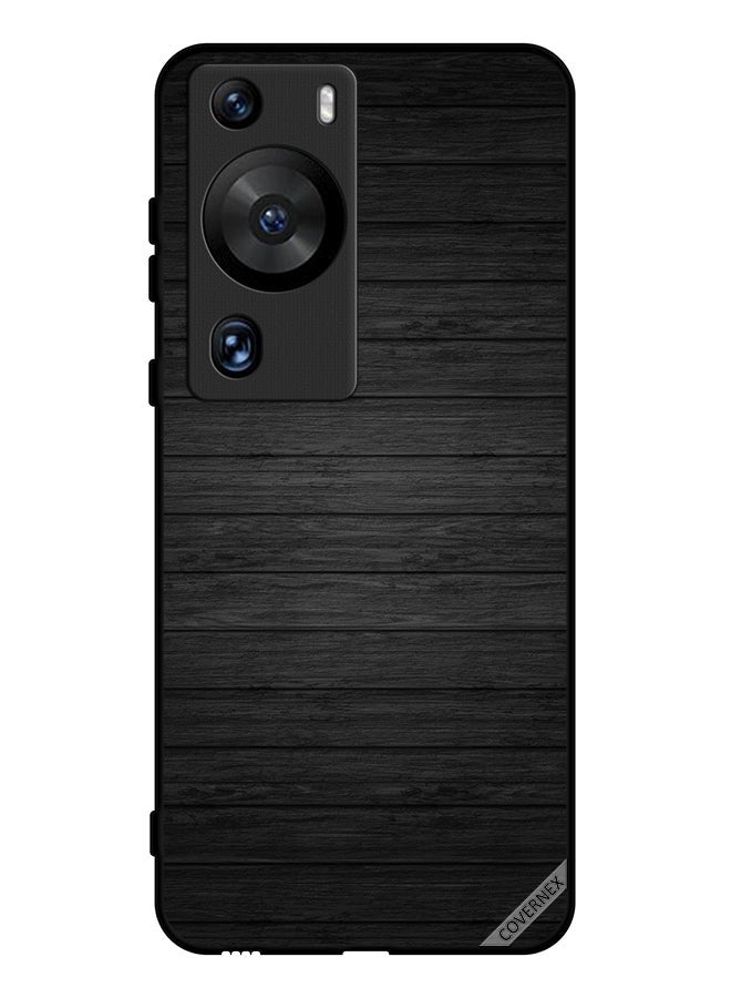 Covernex Protective Case Cover For Huawei P60 Pro Dark Wooden Pattern - Image 1