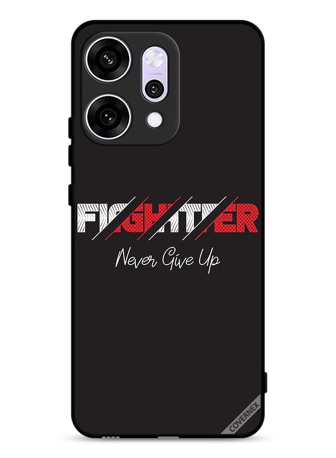 Covernex Oppo Reno14 Protective Case Cover Fighter Never Give Up - Image 1