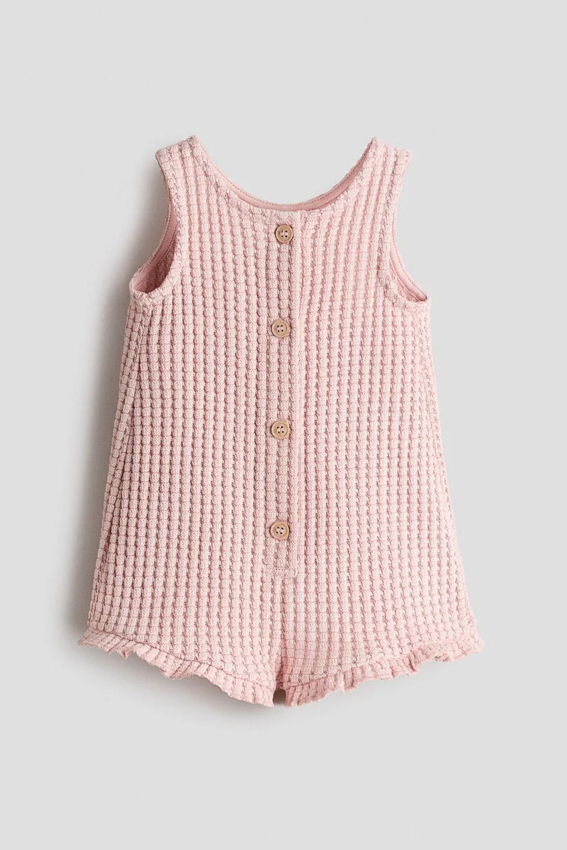 H&M Waffle-knit romper suit