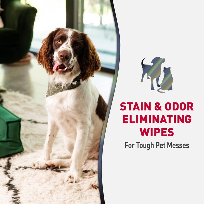 Nature's Miracle Natureâ€™s Miracle Advanced Stain And Odor Eliminating Wipes for Hard Surfaces, 30 Count, Enzymatic Formula Eliminates Tough Pet Messes - Image 2