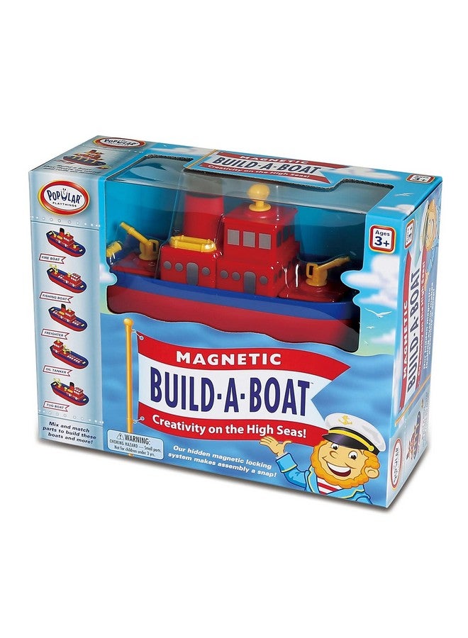 Popular Playthings Magnetic Build-a-Boat High Seas Toy Play Set, 10 Pieces - Image 1