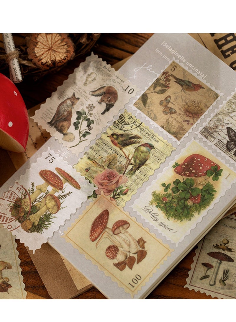 Vintage Postage Stamp Stickers for Scrapbooking & Journaling - 240pcs Deco Paper Stickers for Kids DIY Crafts & Planners - Image 2