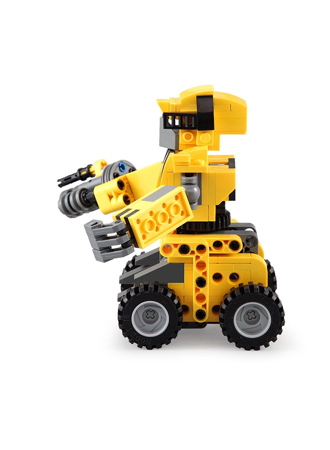 CaDA CaDA 2 in 1 Car Toy Building Blocks Yellow Hornet Robot  C52020W 267pcs for +6 Years old  - Image 3