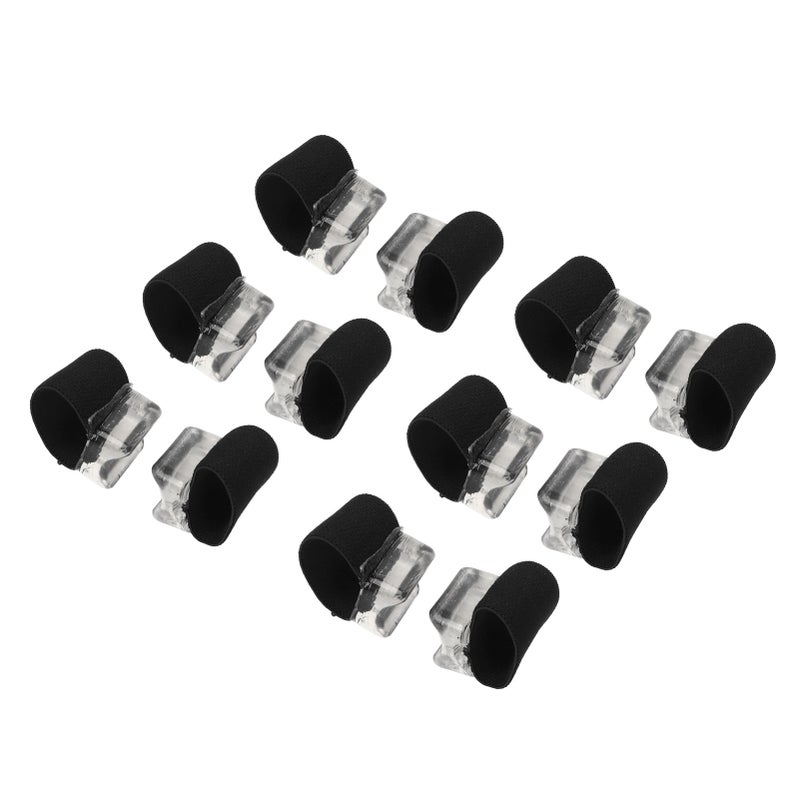6 Pairs Toe Spacers Separators Soft Flexible Skin Friendly Overlapping Bunion Corrector for Men and Women L - Image 1