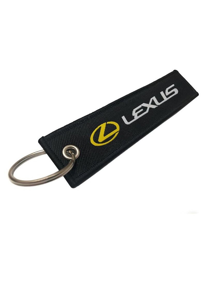 ليكساس LEXUS قماش حزام المفاتيح سيارة مفتاح سلسلة الرئيسية المفاتيح 1 قطعة  - Image 3