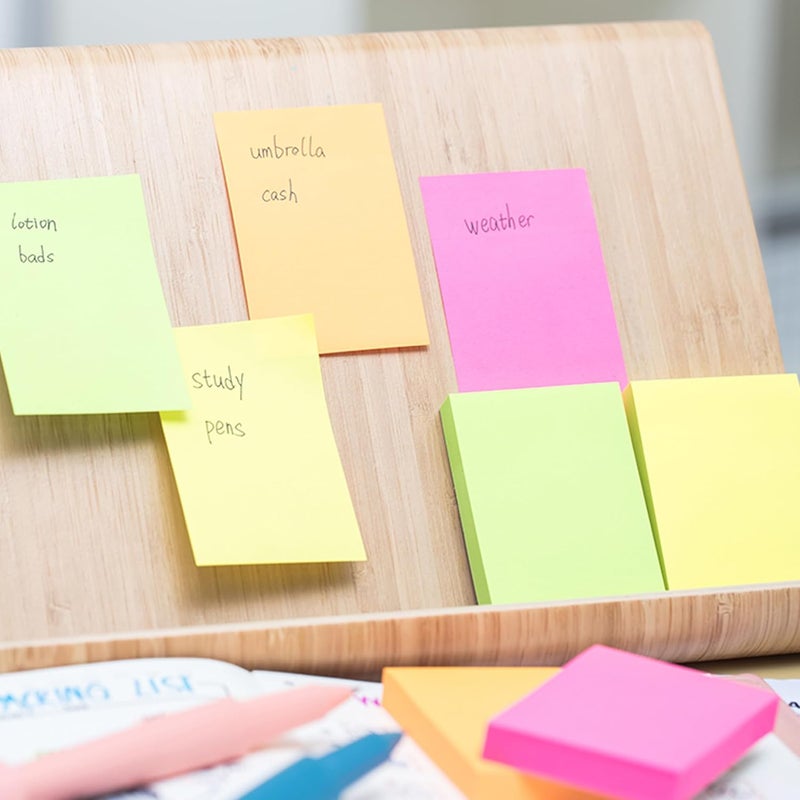 ديلي Ea02202 ملاحظات لاصقة، 100 ورقة، مقاس 76×51 مم، متعدد الألوان - Image 5