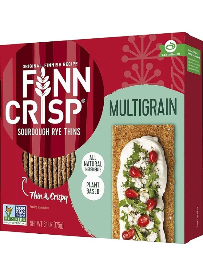Finn Crisp Multigrain Sourdough Rye Thins 6.1oz/175g - Image 1