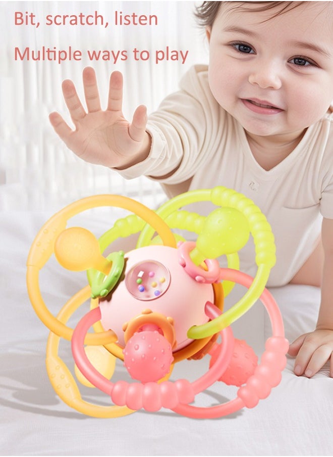 Aissiora Baby Teethers Baby teething silicone Baby hand scratch ball Molar silicone Baby rattles  - Image 2