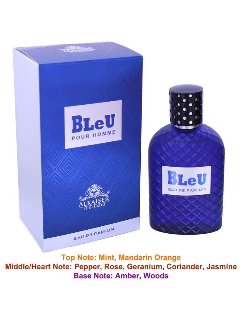 ALKAISER PERFUMES BLeU Pour Homme Eau De Parfum 100ml ALKAISER PERFUMES A Scent of Distinction for the Modern Gentleman - Image 3