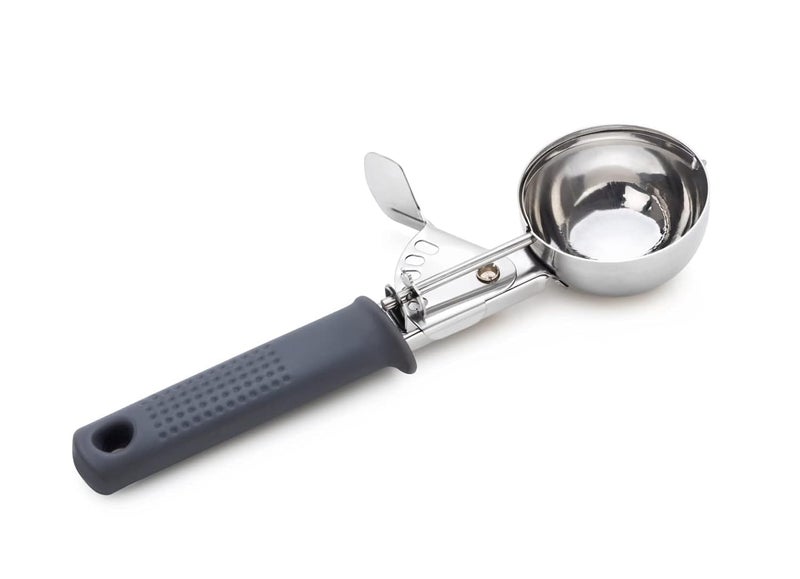 Clazkit Ice Cream Scoop | Push Button | Stainless Steel Ice Cream Scoop with Ergonomic Handle – Heavy Duty, Rust-Resistant Dessert Scooper | Color May Vary - Image 1