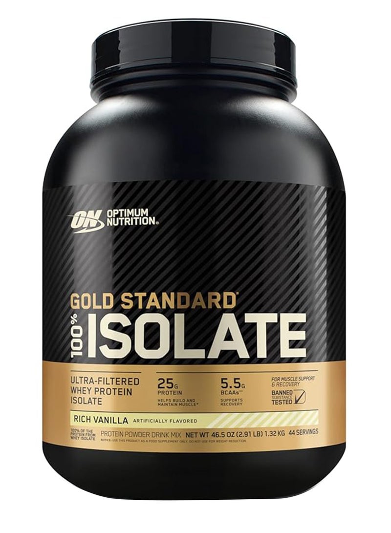 Optimum Nutrition Gold Standard Isolate Protein - Rich Vanilla - 1.32 Kg - Image 1