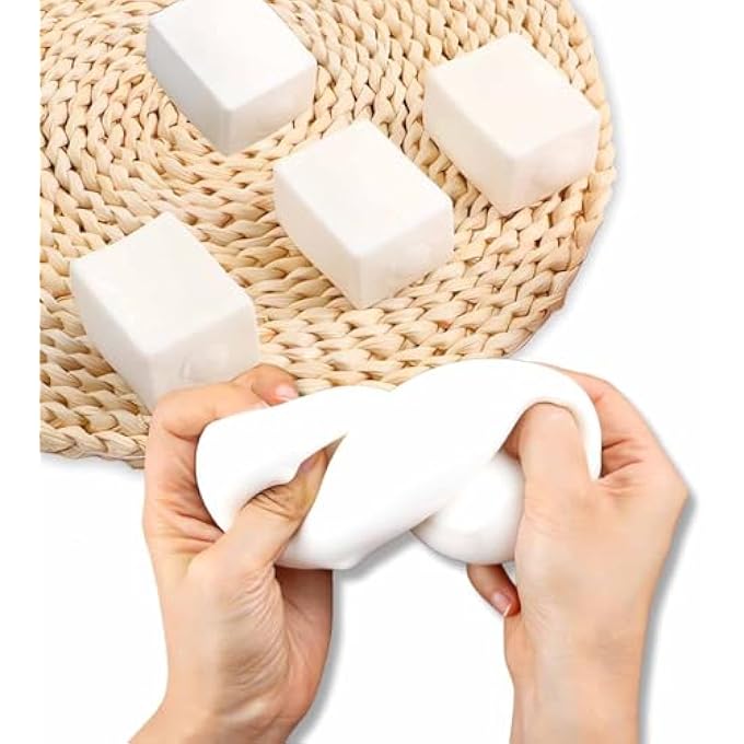 Tazweeq Soft Tofu Stress Ball, Stress and Anxiety Relief Toy, Dough Water Ball (4 Pcs) - Image 1